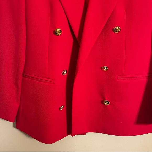 Austin Reed Vintage Vibrant Red Jacket - Picture 2 of 7